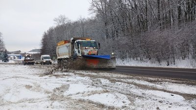 дороги, засніжена траса
