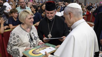 папа римський, дмитро григорак, дім милосердя, папі подарували ікону, папа лев