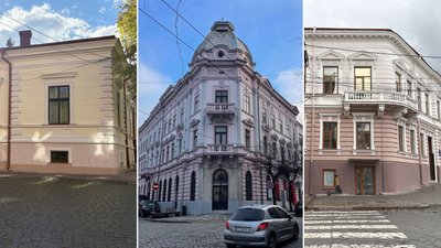 Будинки, фасади яких відреставрували у Чернівцях в 2025 році