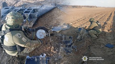 Вибухотехніки знешкодили бойову частину російського ударного безпілотника на Чернігівщині