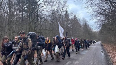 Розпочався зимовий похід у Холодному Яру