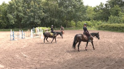 У Черкасах триває підготовка спортсменок кінного спорту У Черкасах триває підготовка спортсменок кінного спорту