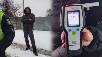 П'яний водій у Чернігові: прикрив номерний знак, зупинили водія у стані алкосп'яніння