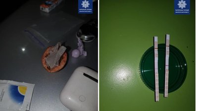 Зброю та, ймовірно, наркотики виявили правоохоронці у водія на трасі Київ-Чоп Зброю та, ймовірно, наркотики виявили правоохоронці у водія на трасі Київ-Чоп