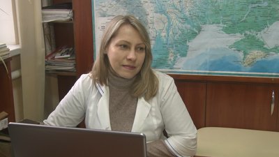 На фото Тетяна Єрмак. Жінка приїхала з Рубіжного. На фото Тетяна Єрмак. Жінка приїхала з Рубіжного.