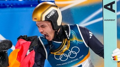 Стрибун з трампліна Раймунд попри страх висоти виграв "золото" Олімпіади-2026
