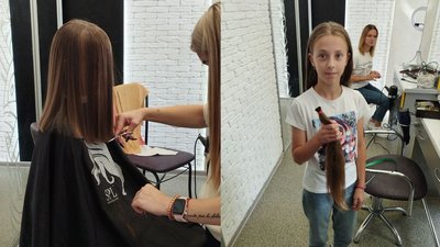 Волинська школярка продала волосся, щоб підтримати ЗСУ Волинська школярка продала волосся, щоб підтримати ЗСУ