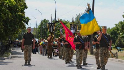 Прощання із захисником України Дмитром Сідлецьким у Нетішині