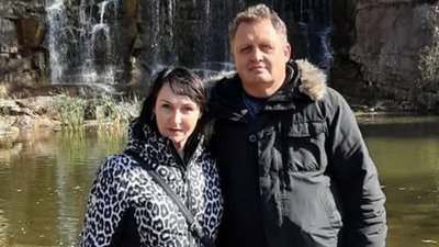 Політв'язень Руслан Лаврик з дружиною Інною