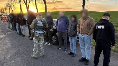 Чоловіки, яких затримали прикордонники на Одещині