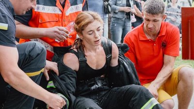 Наталя Тяжола під час змагань Наталя Тяжола під час змагань