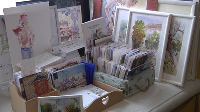 В Одесі художниці створюють новорічні листівки В Одесі художниці створюють новорічні листівки