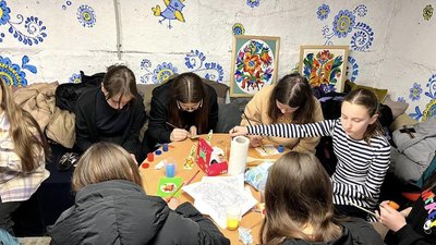 В укритті обладнали місця для навчання та проведення дозвілля.