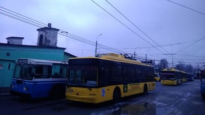 У Сумах через ожеледь в рейс не вийшли тролейбуси