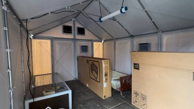 У Посад-Покровському, що на Херсонщині, встановлюють модульні будинки У Посад-Покровському, що на Херсонщині, встановлюють модульні будинки