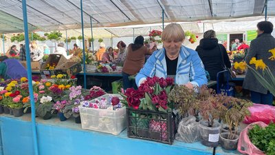 Галина, продавчиня на тернопільському ринку Галина, продавчиня на тернопільському ринку