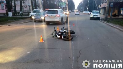 У Миргороді мотоцикл наїхав на жінку
