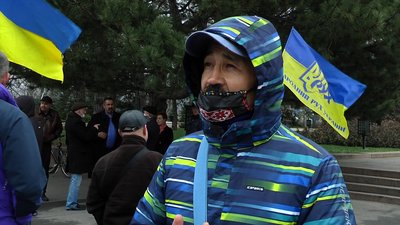 У Миколаєві відбувся мітинг з нагоди сьомої річниці розгону антимайдану У Миколаєві відбувся мітинг з нагоди сьомої річниці розгону антимайдану
