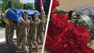 На Смолянському цвинтарі у Житомирі попрощалися із трьома військовими, які загинули на Херсонщині