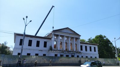 Консервація будинку дворянського зібрання у Полтаві: триває завершальний етап Консервація будинку дворянського зібрання у Полтаві: триває завершальний етап