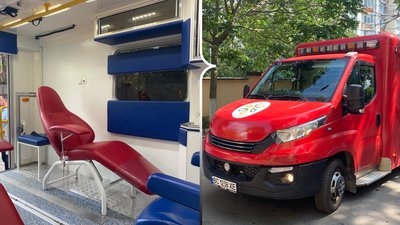 Спеціалізований автомобіль для мобільної донації крові в Одесі