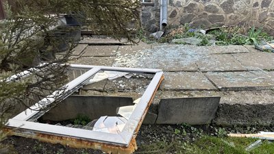 вибиті вікна через атаку БпЛА