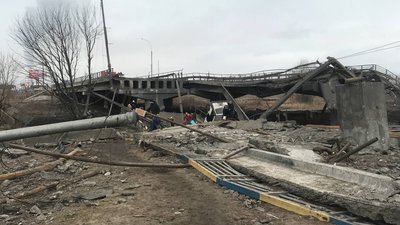 Туреччина відбудує міст біля Ірпеня, який зупинив наступ росіян на Київ Туреччина відбудує міст біля Ірпеня, який зупинив наступ росіян на Київ