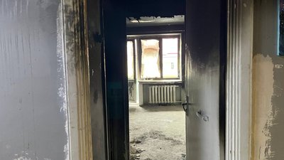 Наслідки пожежі у геріатричному пансіонаті, 29 січня 2024. Наслідки пожежі у геріатричному пансіонаті, 29 січня 2024.