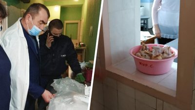 У куп'янські школи на Харківщині завезли курятину "синього кольору"