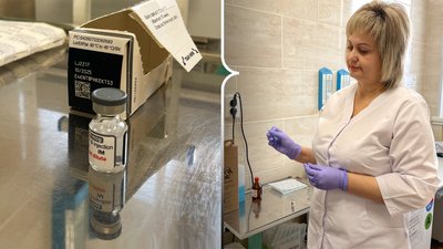 У лікарнях Полтавщини почали робити щеплення від COVID-19 бельгійською вакциною