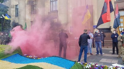 У Харкові вийшли на акцію проти міністра внутрішніх справ Арсена Авакова