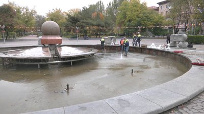 У Запоріжжі завершився перший етап підготовки фонтанів до зими