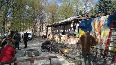 У Львові після пожежі відновлюють реабілітаційний центр для військових