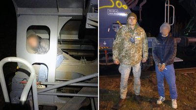На українсько-угорському кордоні у вантажному потягу виявили іноземця без документів
