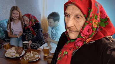 104-річна довгожителька, 104-річна волинянка Надія Ярмолюк, село Кухарі, Волинь