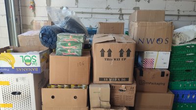 У Житомирі понад сім тисяч людей отримали продукти від волонтерів У Житомирі понад сім тисяч людей отримали продукти від волонтерів