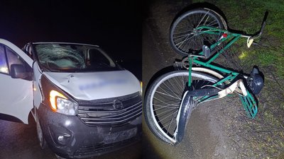 На Черкащині в ДТП потрапив мікроавтобус та велосипед