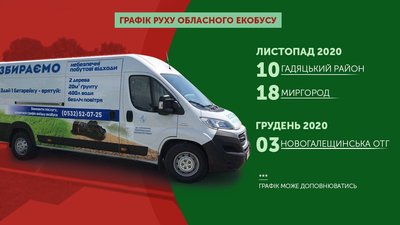 Графік руху обласного екобусу Графік руху обласного екобусу