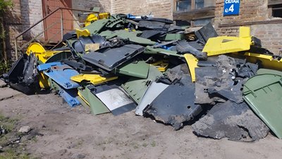 У Кропивницькому з початку року невідомі спалили шість контейнерів для сміття