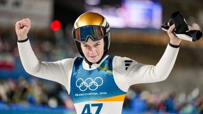 Анна Стрем, чемпіонка Олімпійських ігор-2026 у жіночих стрибках з трампліна
