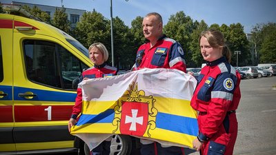Команда від Рівненщини на змагання "Медичне ралі"