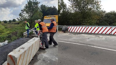 На Волині дорожники відремонтували пошкоджений міст