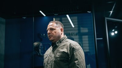 Керівник Офісу Президента України Андрій Єрмак під час інтерв'ю у Києві у 2024 році