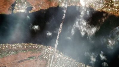 Як виглядають мости Херсонщини після відступу військ РФ: супутникові знімки MAXAR Як виглядають мости Херсонщини після відступу військ РФ: супутникові знімки MAXAR