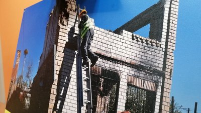На світлині — зруйнований під час російської окупації в Київській області будинок На світлині — зруйнований під час російської окупації в Київській області будинок