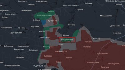 Володимирівка на мапі