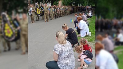 Прощання із загиблим прикордонником Олександром Турченком. 5 липня 2023 рік.