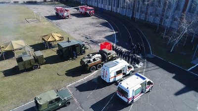 У Миколаєві рятувальники перевірили спорядження для боротьби з коронавірусом