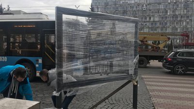 Вінницю прикрасили стендами із зображенням втрачених будівель