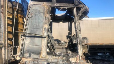Стала відома попередня причина займання у вантажівці на кордоні з РФ під Харковом